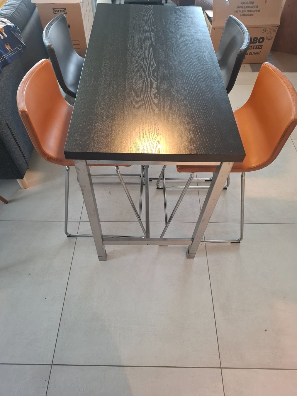Ikea Set de table et chaises: Tischset mit 4 Stühlen•IKEA•Esstisch•Hochtisch•Bartisch – D'occasion à Ottenbach par Rasenmaeeher 7