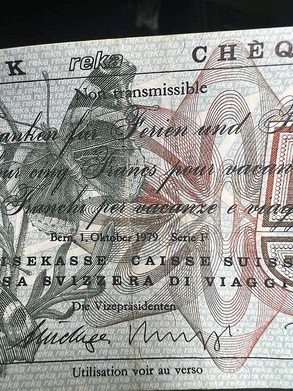 Banconote: Chèque Reka octobre 1979 – Usato da Fleurier venduto da danimani