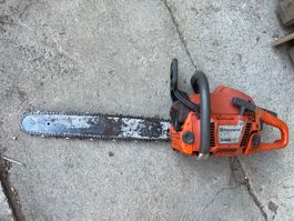 Kettensäge Husqvarna 346 XP gebraucht mit Schutz