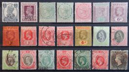 British Kolonien Lot mit alten Werten III