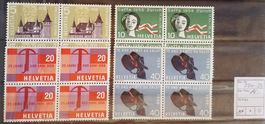 W) 334-337, Gedenkmarken, im 4-Block postfrisch Kt 20.-