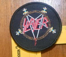 VINTAGE Slayer PATCH schwertgriff blau BADGE