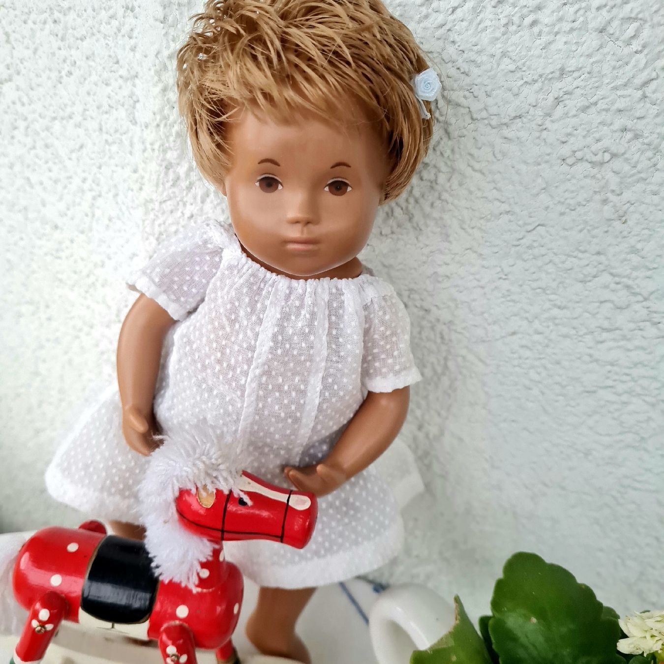 Sasha Morgenthaler Bambole: SASHA PUPPE mit rotblonden Haaren – Usato da Siebnen venduto da annigannig