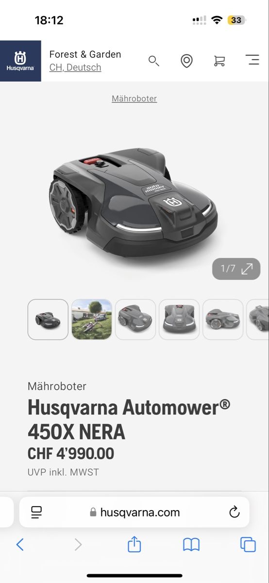 Husqvarna Rasenmäher: Husqvarna Automower 450X NERA – Neu und originalverpackt aus Malters von BachBrun