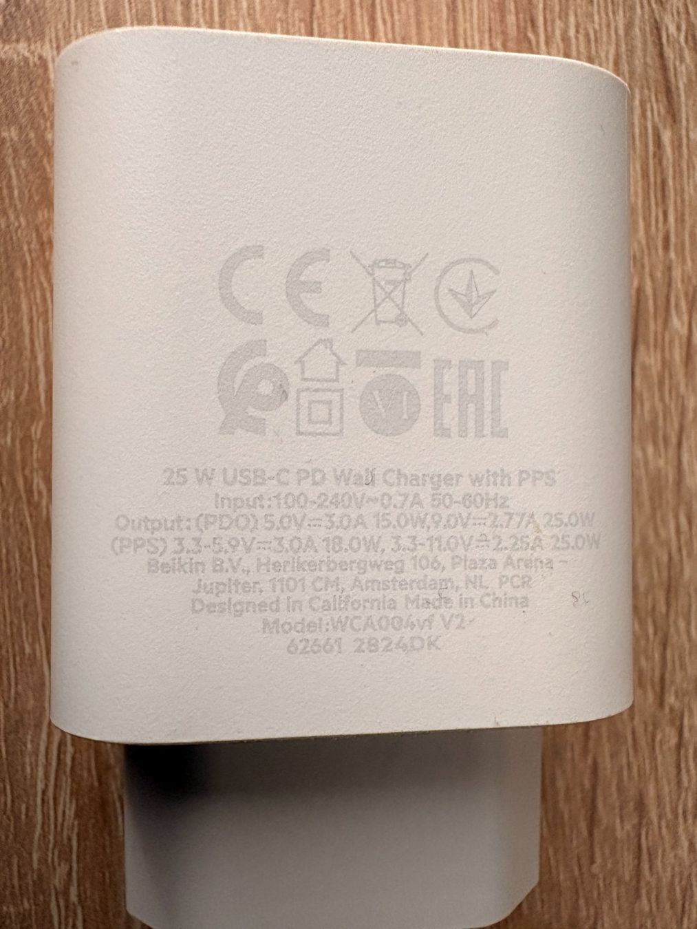 Belkin Caricabatterie: Belkin Schnell Ladegerät 25W 1xUSB-C PD – Usato da Adlikon b.Regensdf venduto da Cappo 2