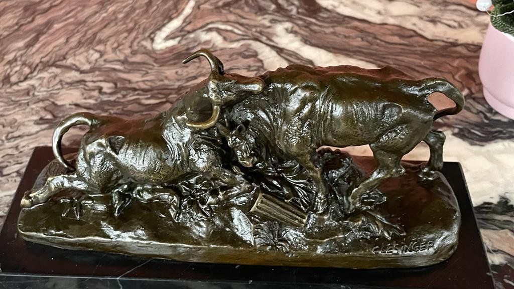 Sculture & Statue: Bronzefigur Kämpfender Stierkampf signiert – Usato da Lengnau BE venduto da Steinbock. 2