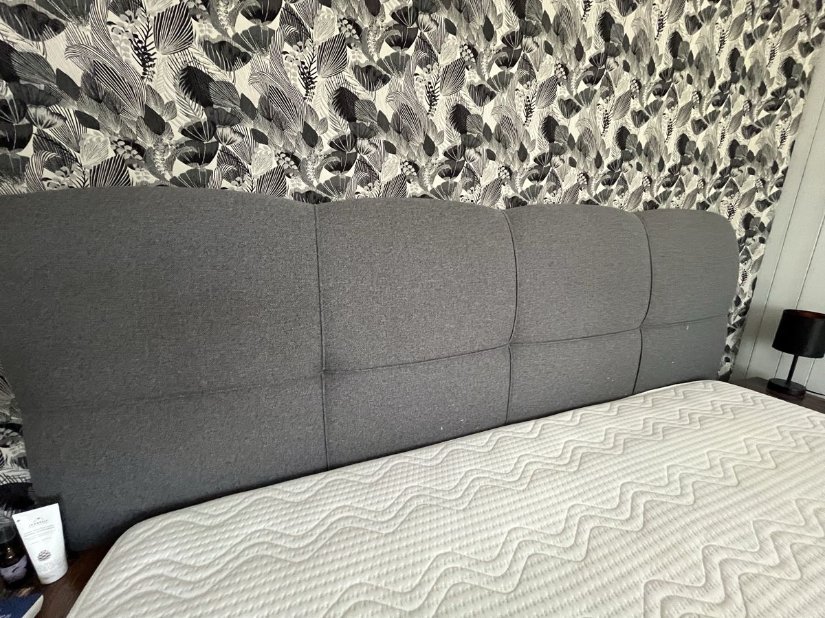 Betten: Boxspringbett grau mit Kopfteil in Übergrösse – Gebraucht aus Hettlingen von jul_9ddb 1