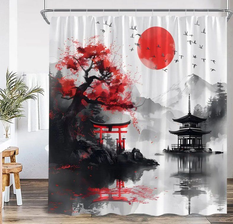 Tende: Duschvorhang Samurai Japan - Rideau de douche – Nuovo (secondo la descrizione) da Bremblens venduto da animalopolis