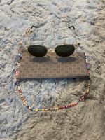 Lunettes de soleil Smarty vintage avec chaîne de perles