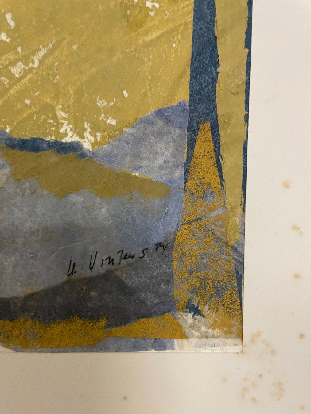 Dipinti: composition abstraite de Ursina Vinzens – Usato da La Croix (Lutry) venduto da netrajet 3