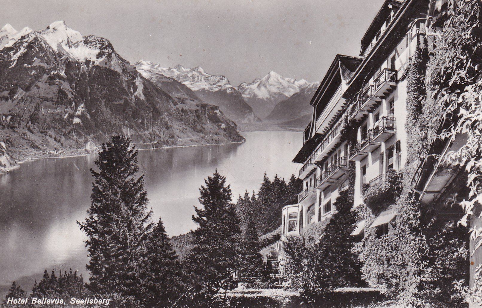 Cartoline postali: Hotel Bellevue Seelisberg 1958 – Difettoso da Cormoret venduto da Pascalll2001