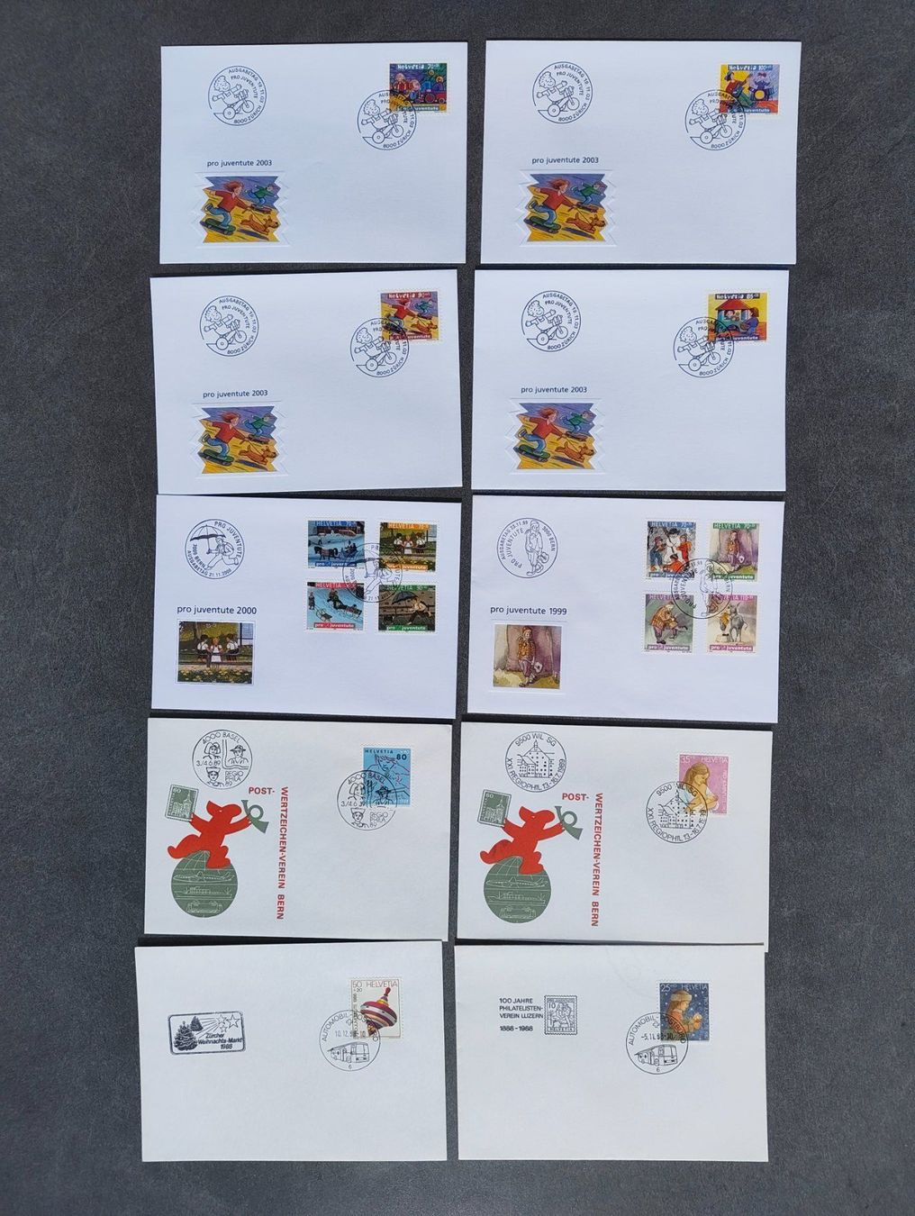 Tutti i francobolli: Pro Juventute FDC 1988-2003 – Usato da Adliswil venduto da Swiss_Coolio