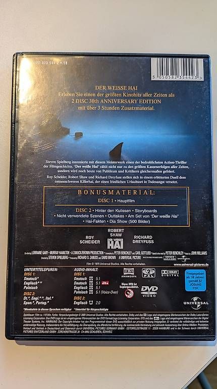 Tutti i DVDs: Der weisse Hai DVD – Usato da Breganzona venduto da SamuelEberhardt 2