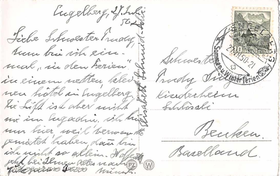 Cartoline postali: NEU: uralte Ansichtskarte ENGELBERG 1950, ab 1.-- – Usato da Lufingen venduto da SchnaeppliCorner 1