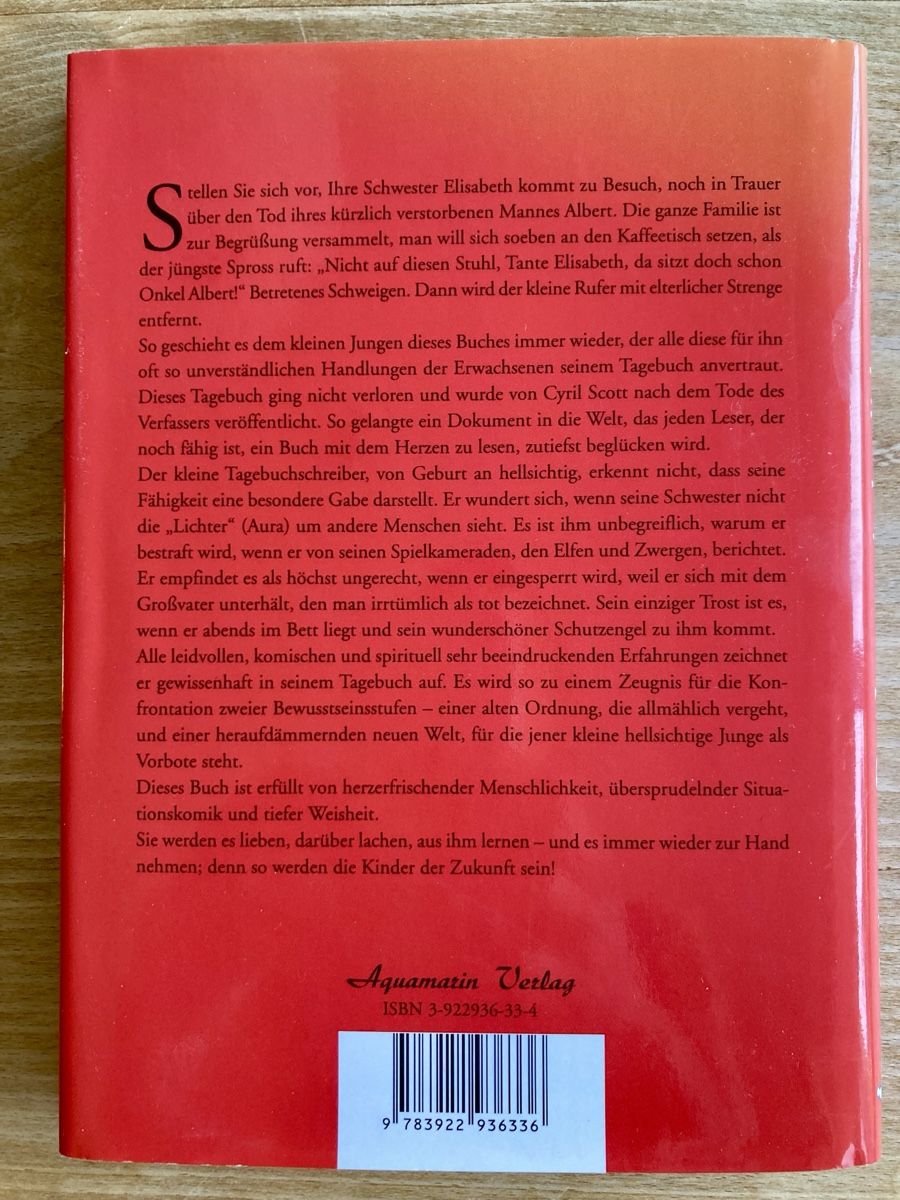 Bücher: Der Junge mit den lichten Augen. Cyril Scott – Gebraucht aus Zürich von heyjey 1