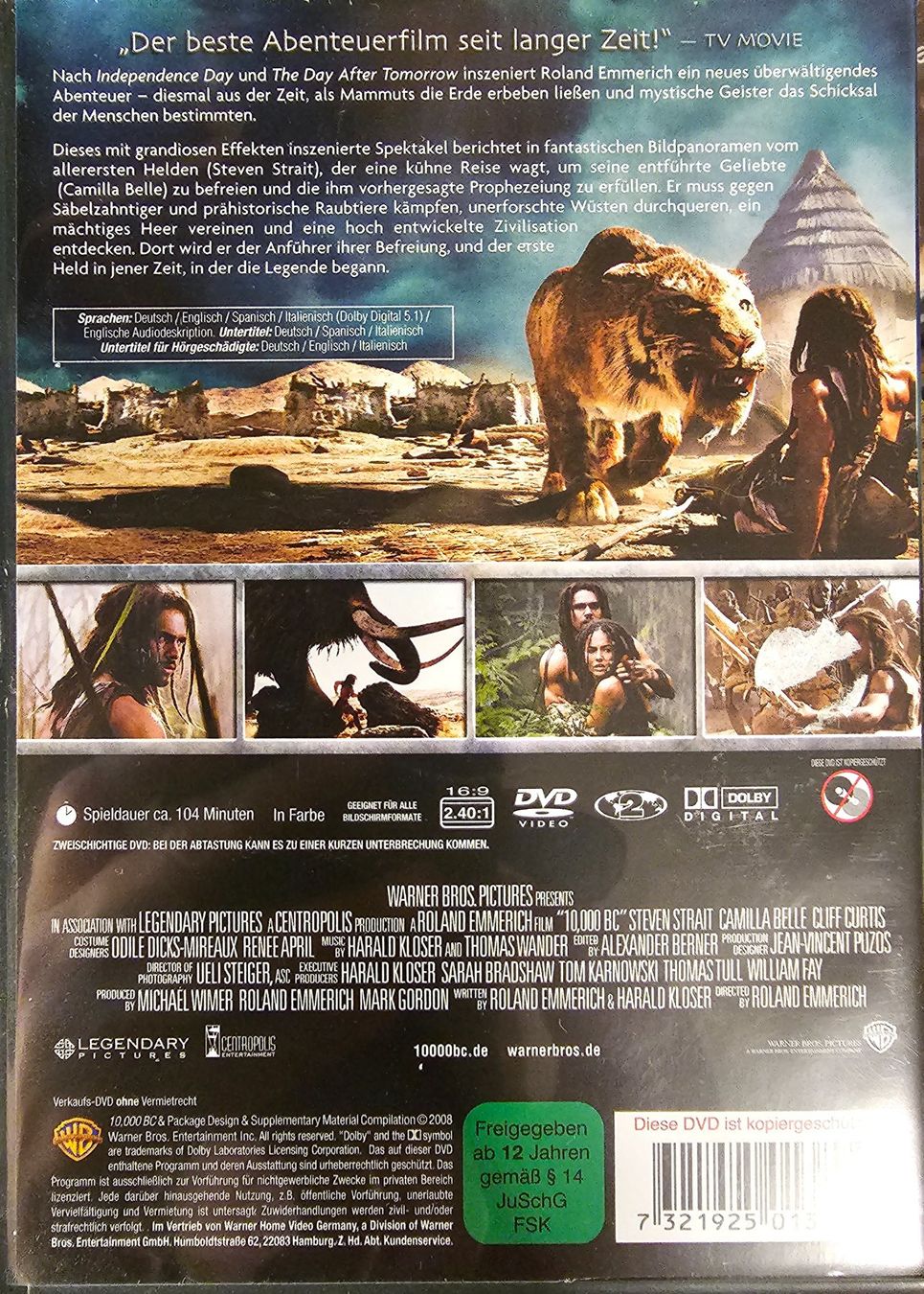 Alle DVDs: 10.000 BC – Gebraucht aus Wahlen b. Laufen von Cg10 1