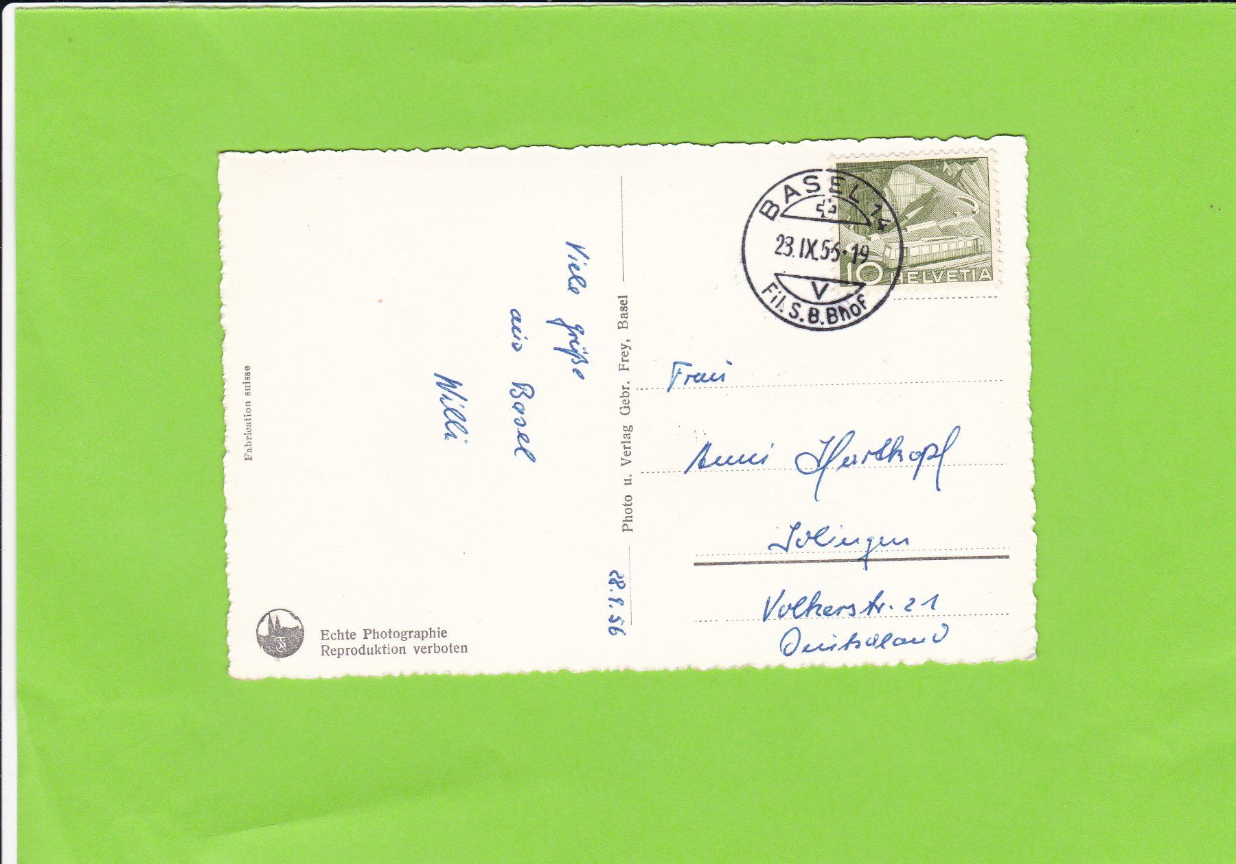 Cartoline postali: Basel-Spalentor-Oldtimer-belebt – Usato da St. Peterzell venduto da neckertal 1