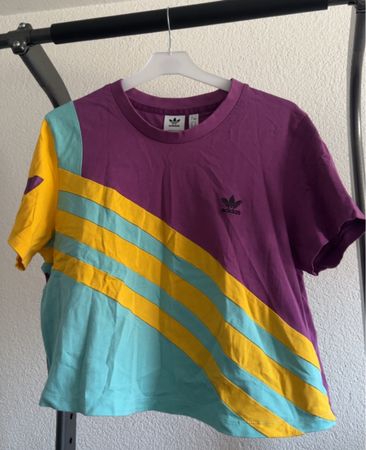 CropTop T-Shirt Adidas multicolor Grösse 46