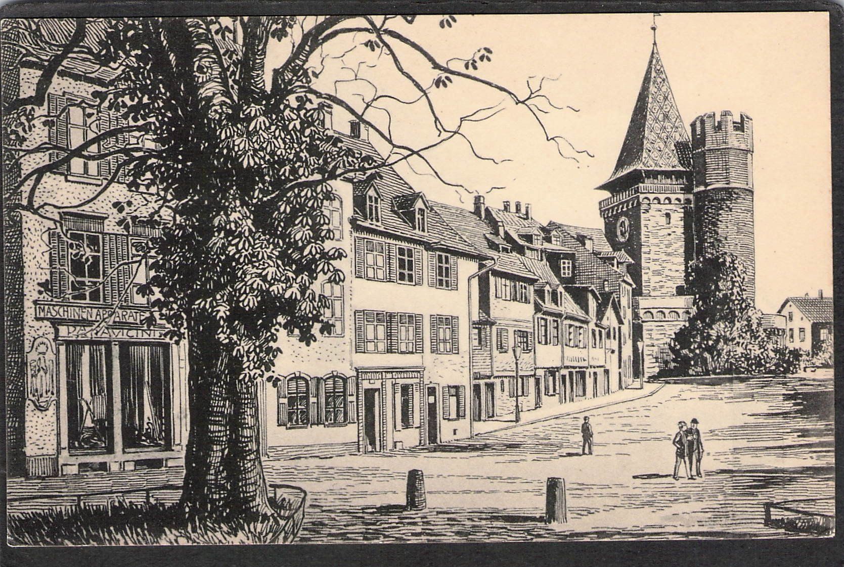 Cartoline postali: . Künstlerkarte Basel – Usato da Reichenburg venduto da Pipo-67
