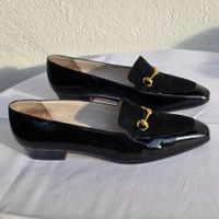 Exclusive Herzog Lackleder Slipper Gr. 5½ Vintage 38.5- 39