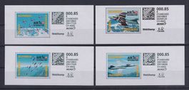 Flugpost Webstamps vom Air 14 PAYERNE FR