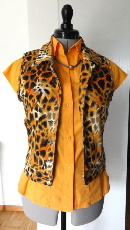 Gilet Joop! und Bluse H&M