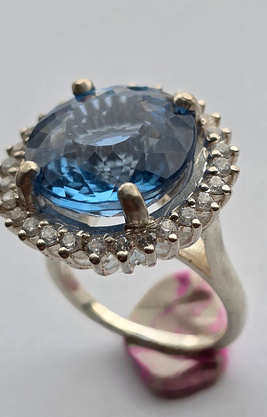 Anelli: Blau Topas Fingerring – Nuovo (secondo la descrizione) da Zürich venduto da Benedikt21 2
