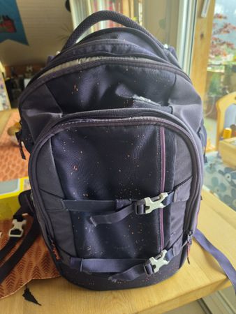 Schulrucksack Satch lila gesprenkelt 