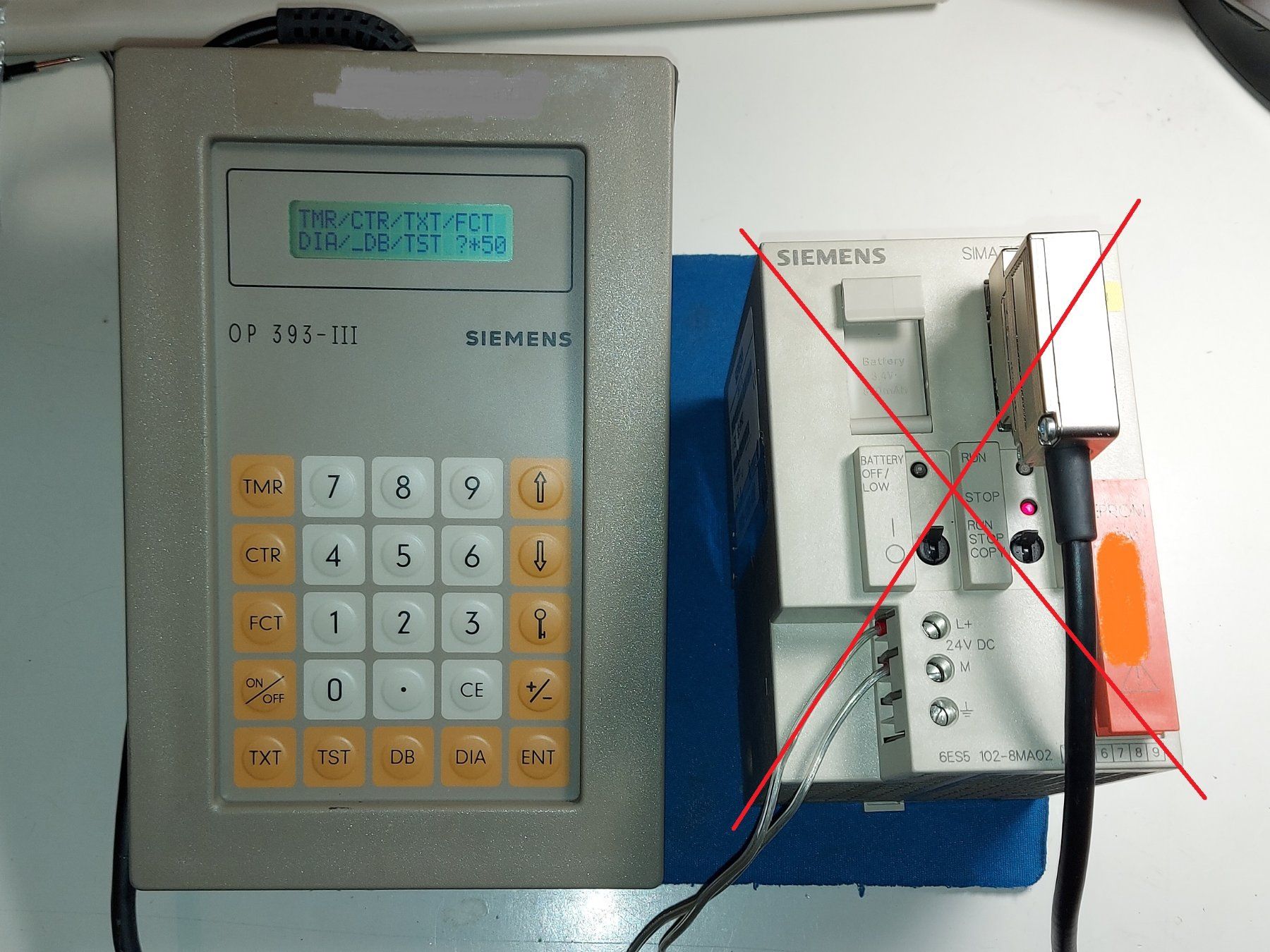 Siemens Elektronikbauteile: Siemens Simatic OP 393 - III Operator Panel 6ES5393-OUA15 – Gebraucht aus Schafisheim von Kef1 4