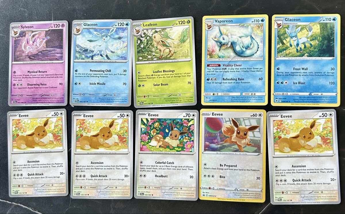 Pokémon Carte collezionabili: Carte Pokémon Eevee e Evoluzioni – Usato da Balerna venduto da Roby-Pokemon