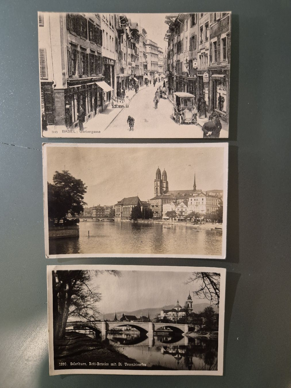 Cartoline postali: Basel / Zürich / Solothurn – Usato da La Sarraz venduto da Pelletf