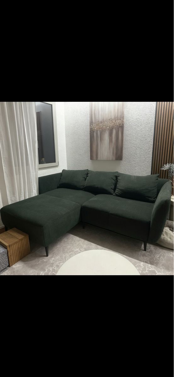 Sofas: Moderne Ecksofa Dunkelgrün – Gebraucht aus Lömmenschwil von Levi2021 1