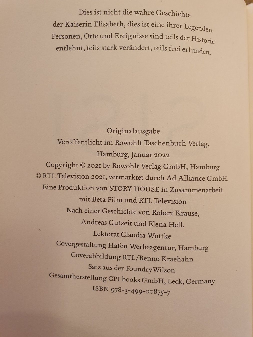 Libri: Sisi - Das dunkle Versprechen - Elena Hell - Robert Krause - – Usato da Zürich venduto da loosebone 3