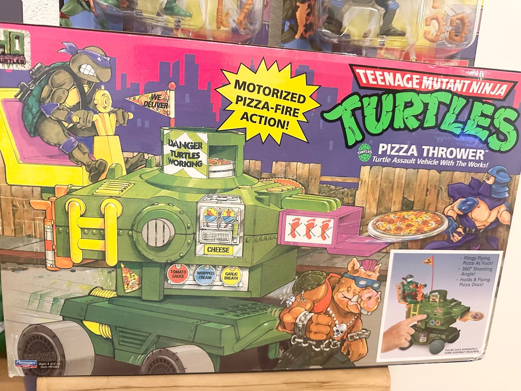 Giocattoli: TMNT Pizza Thrower Leonardo Raphael ninja turtles neu set – Nuovo e nell'imballaggio originale da Baar venduto da Mic_vL 1