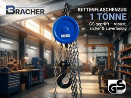 Kettenflaschenzug 1 Tonne - GS geprüft