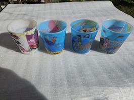 4 IKEA Kinderbecher Kunststoff mit Wackelbildern
