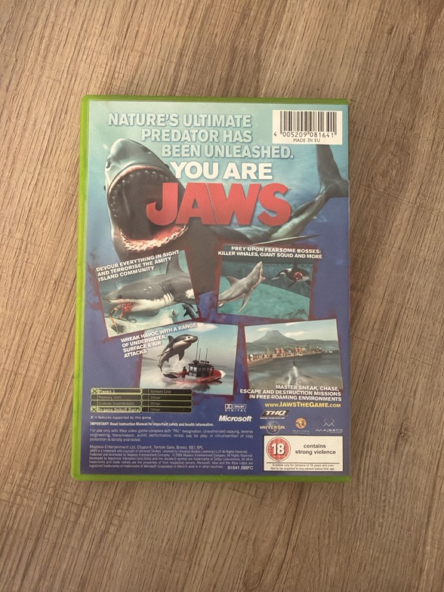Spiele: Jaws Unleashed PAL Version (selten) Xbox – Gebraucht aus Hagendorn von masterchieff 1