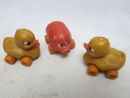 Fund Alt Patina Kurios Vintage Spielzeug Ente Schwein 60er