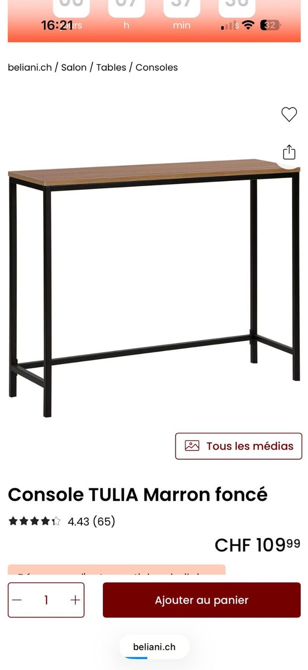 Tables: Table de bar + 2 tabourets de bar – Neuf (Voir description) à Chêne-Bougeries par nee_f2v7 4