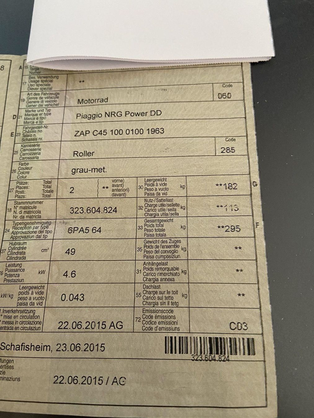 Scooter: PIAGGIO NRW Power DD – Usato da Birr venduto da Digibox 4