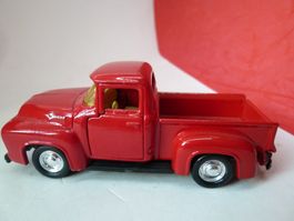 Ford F-100 - 1956 - rot - sehr selten - 12cm - Lackabplatzer