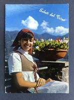 AK Saluti dal Ticino Signorina aus dem Tessin