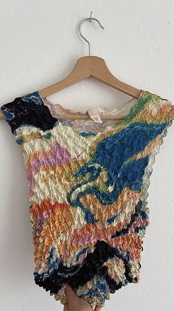 H&M GERAFFTES DAMEN-TOP