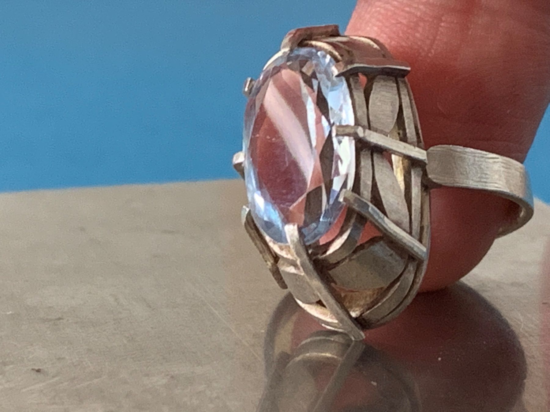 Bagues: Silberring Aquamarin QUEEN (56) – D'occasion à Dittingen par Bijoubelle 6