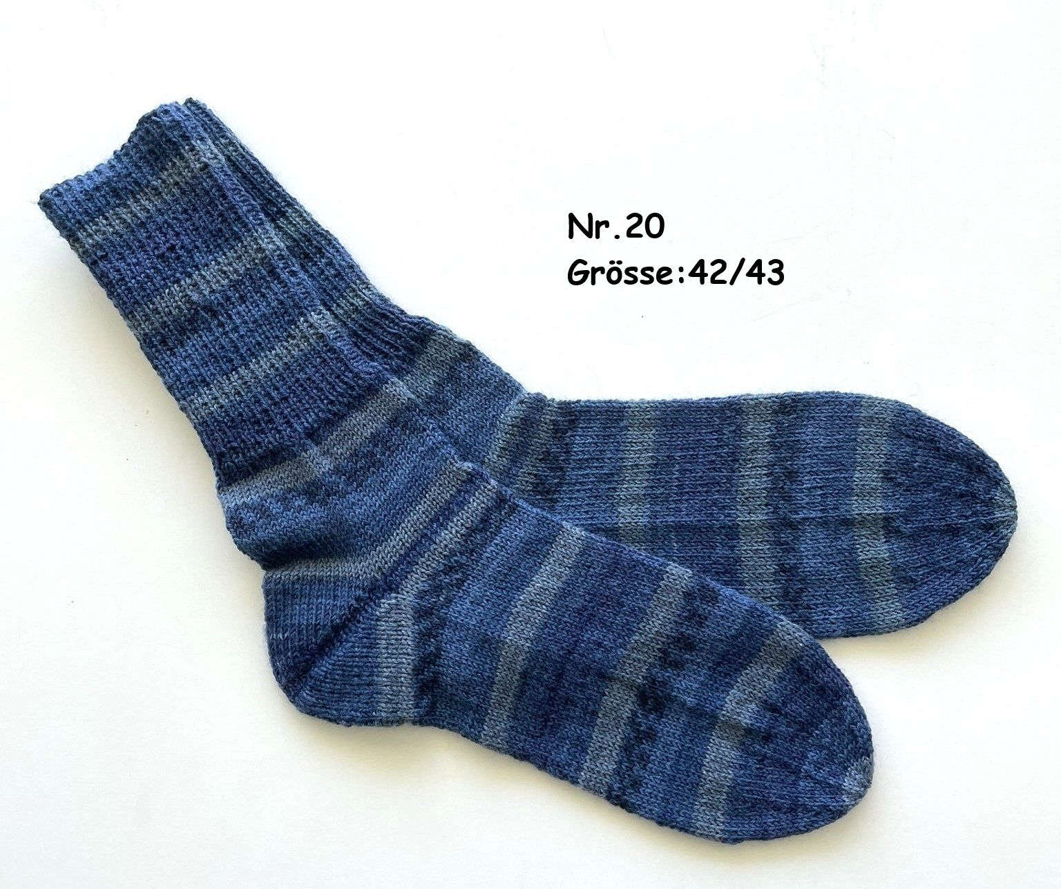 Calze: Socken handgestrickt   Gr.42/43   Nr.20 – Nuovo e nell'imballaggio originale da Täuffelen venduto da wollness