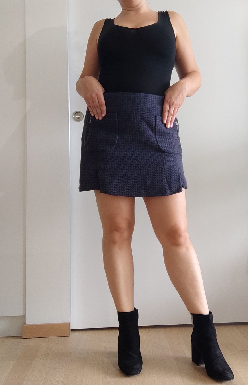 Gonne: Jupe bleu taille L – Usato da Bellevue venduto da xuxana