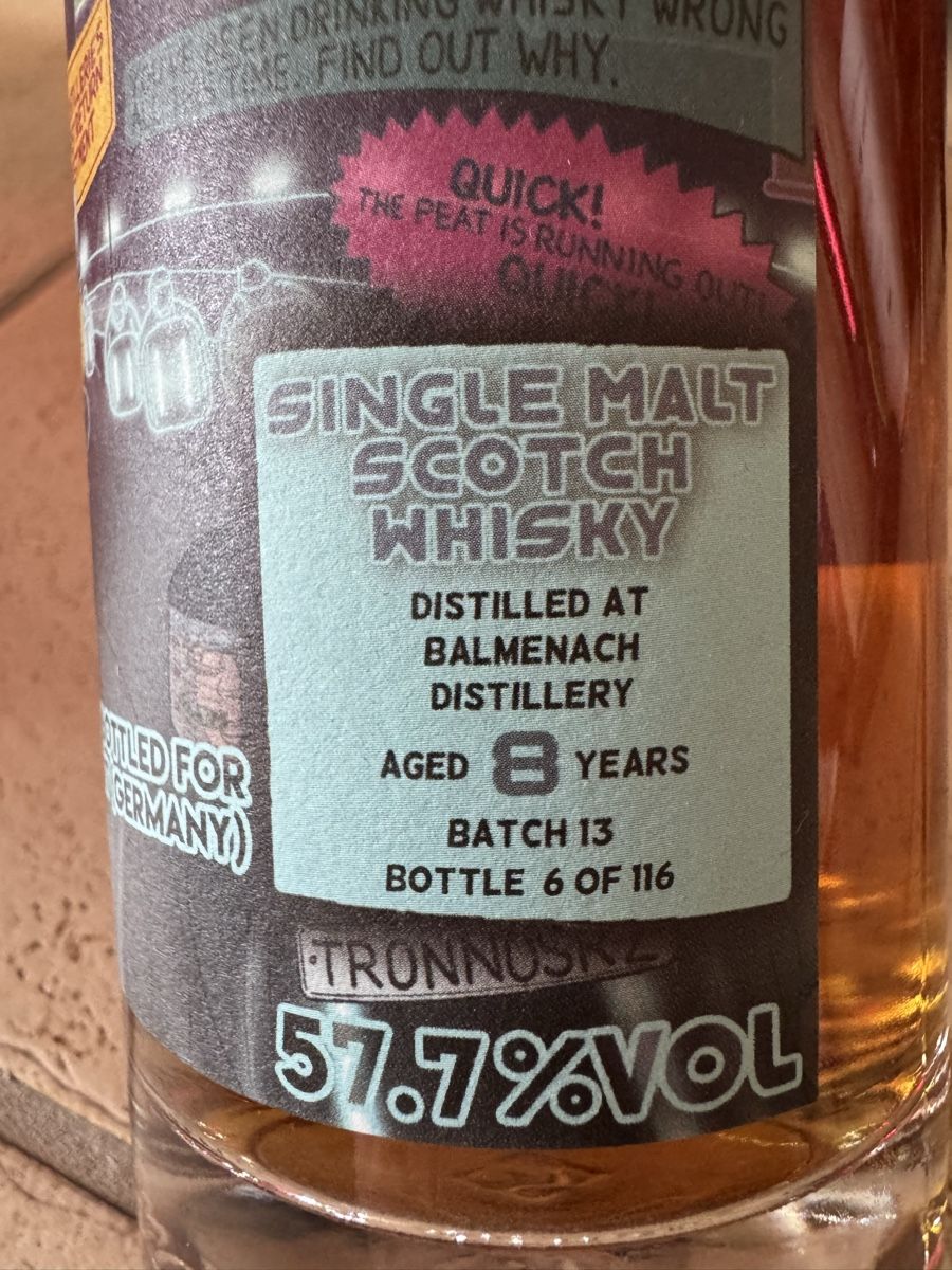 Bevande alcoliche: Single Malt 8 Jahre, 57.7% Vol Balmenach – Nuovo e nell'imballaggio originale da Hergiswil NW venduto da wert721 5