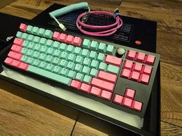 + Keychron Q3 "MIAMI NIGHTS" WIE NEU + Red Switches + OVP +