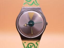 Swatch Gent "GLOWING ARROW" GX109, 1989, neue Batterie