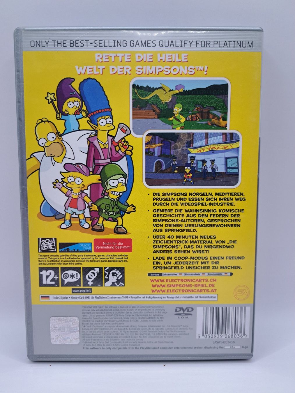 Jeux: Die Simpsons Das Spiel (Playstation 2/PS2) – D'occasion à Balgach par Wasnwasn 1